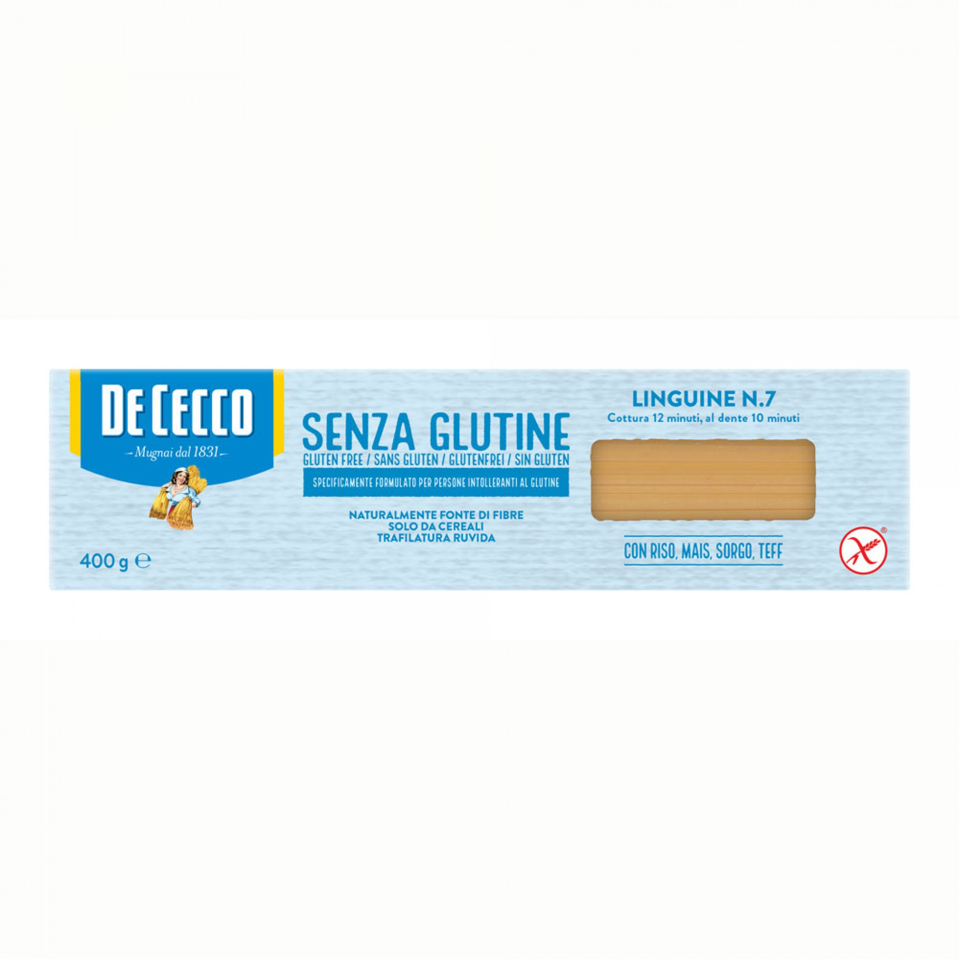 Ζυμαρικά Linguine no. 7 χωρίς Γλουτένη De Cecco 400gr