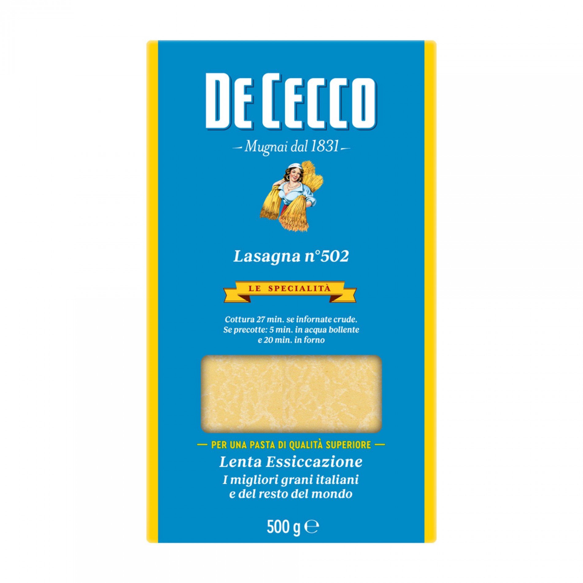 Ζυμαρικά Lasagna no. 502 De Cecco 500gr